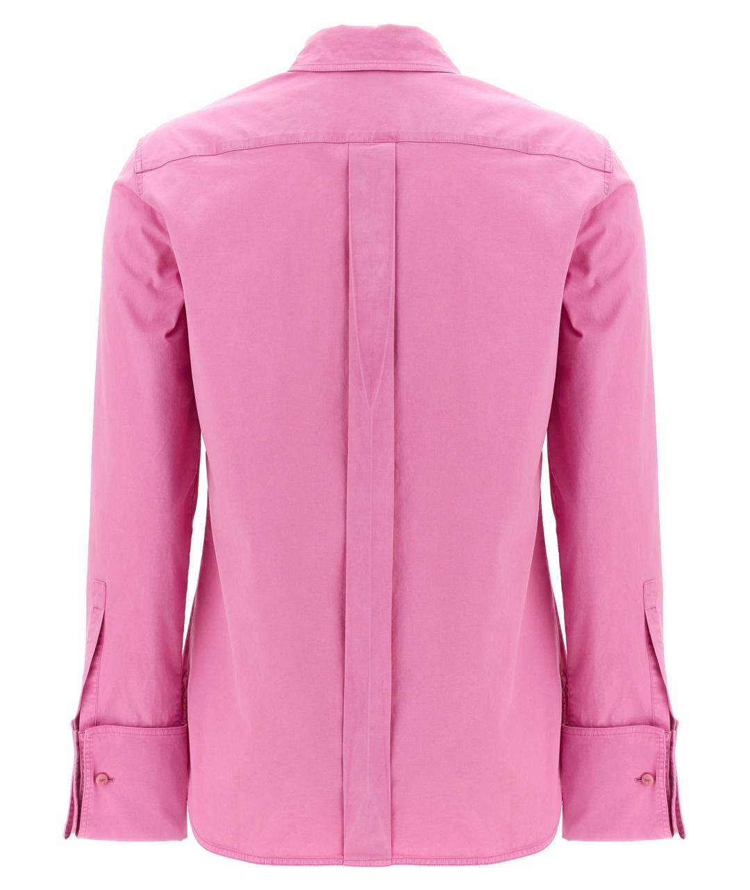 MAX MARA Фуксия хлопковая рубашка, фото 2