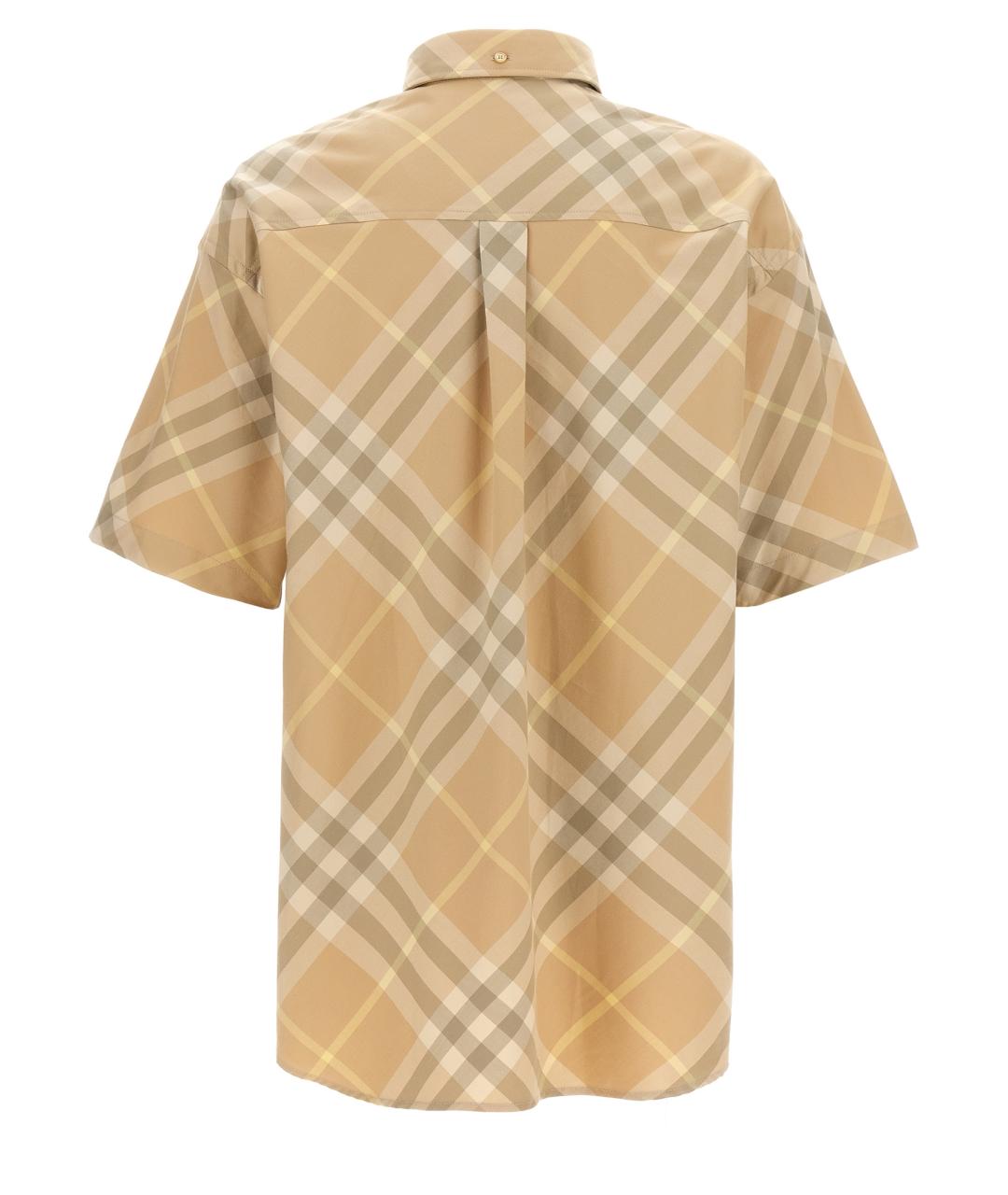 BURBERRY Бежевая хлопковая кэжуал рубашка, фото 2
