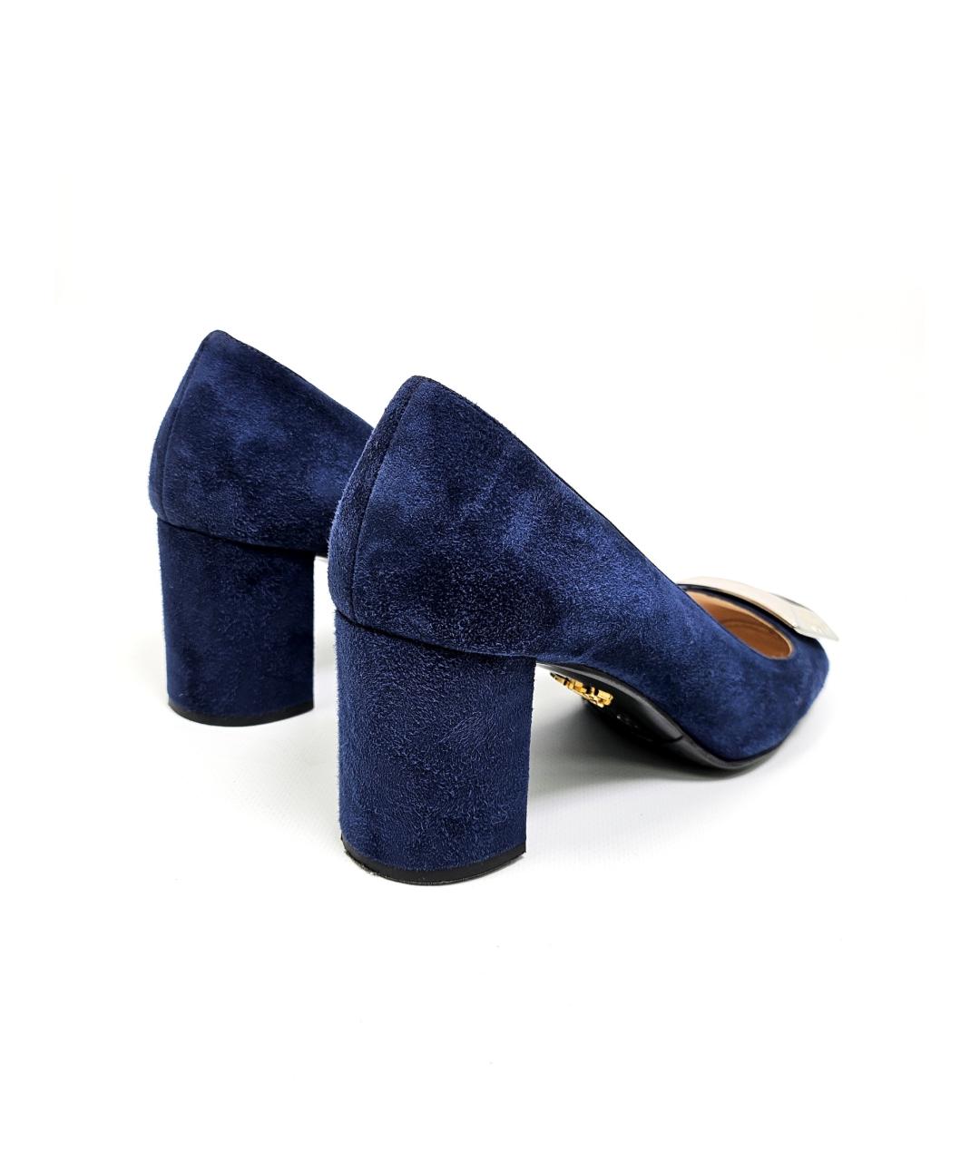 PRADA Синие замшевые туфли, фото 5