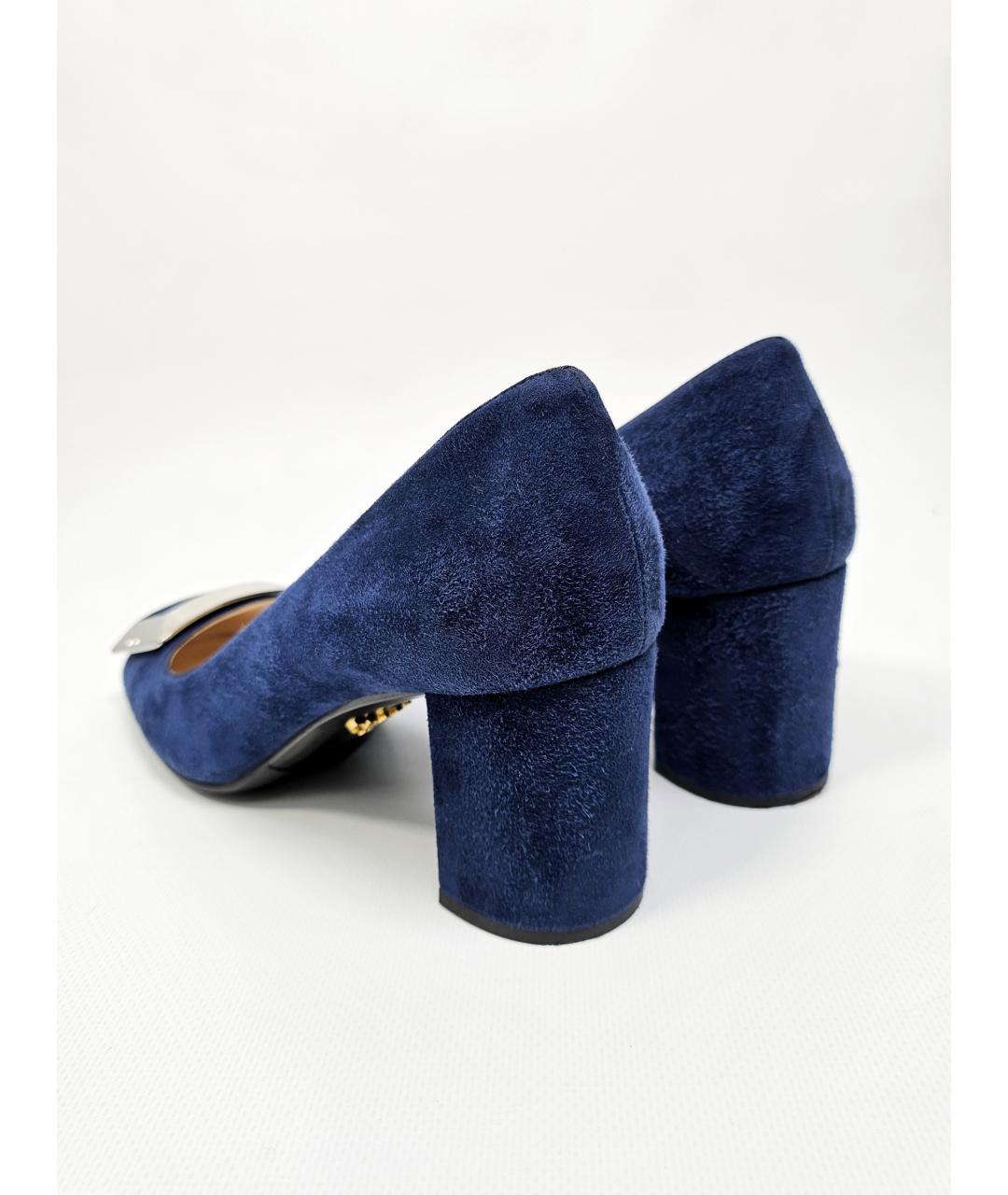 PRADA Синие замшевые туфли, фото 6