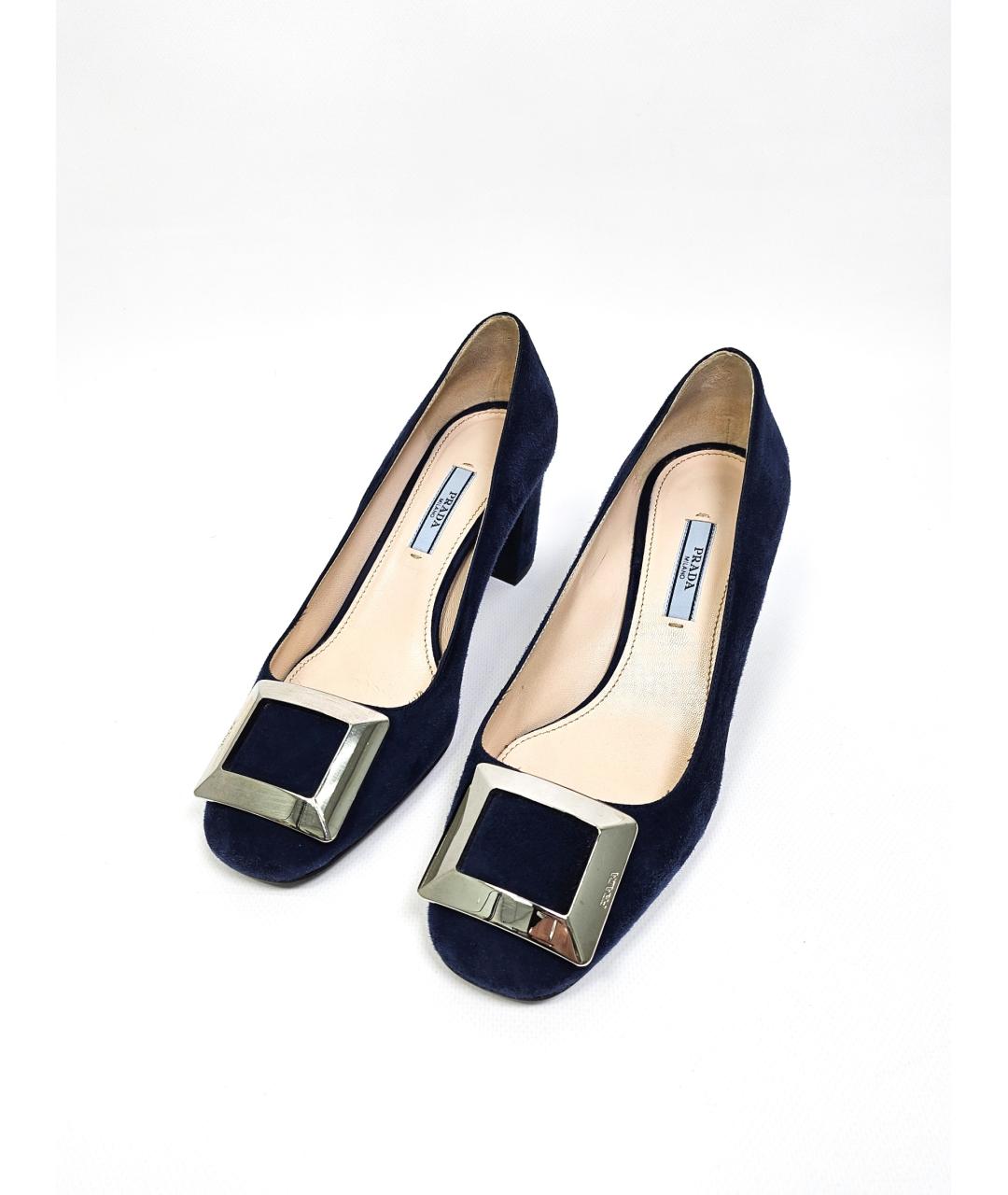 PRADA Синие замшевые туфли, фото 2