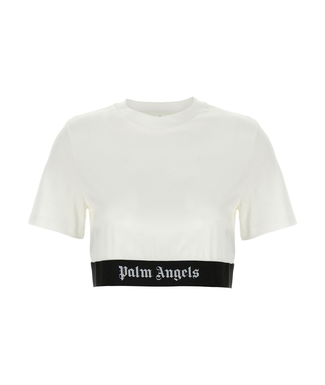 PALM ANGELS Белая хлопковая футболка, фото 1