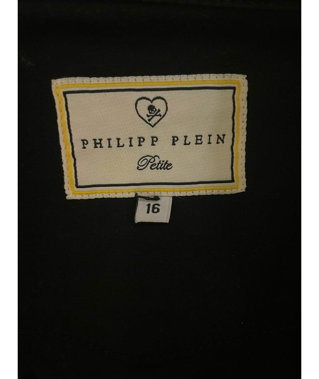 PHILIPP PLEIN JUNIOR Черный хлопковый жакет / жилет, фото 5