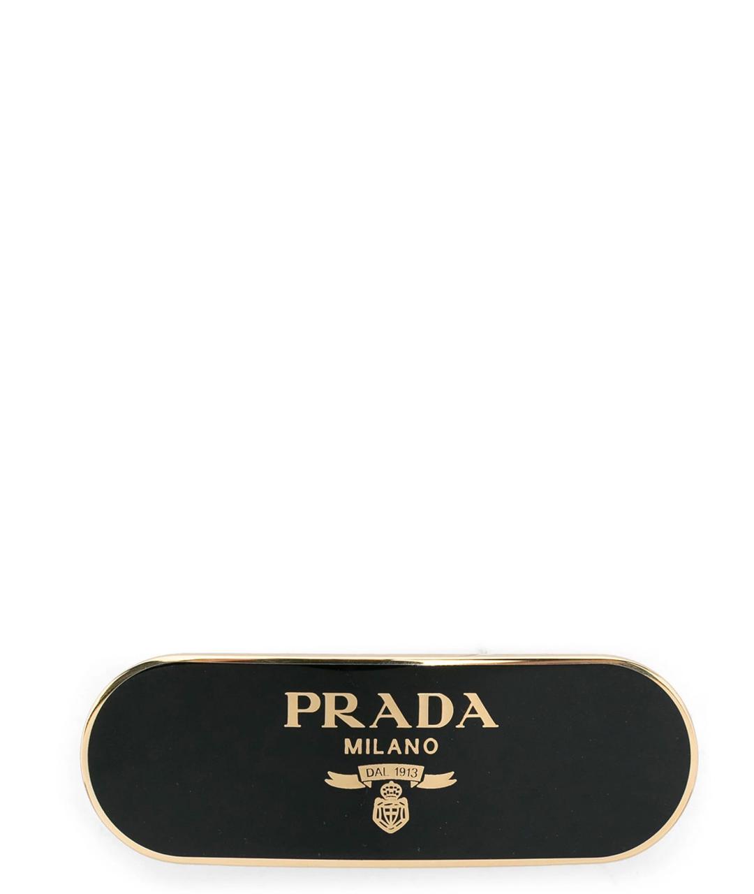 PRADA Черная заколка, фото 1