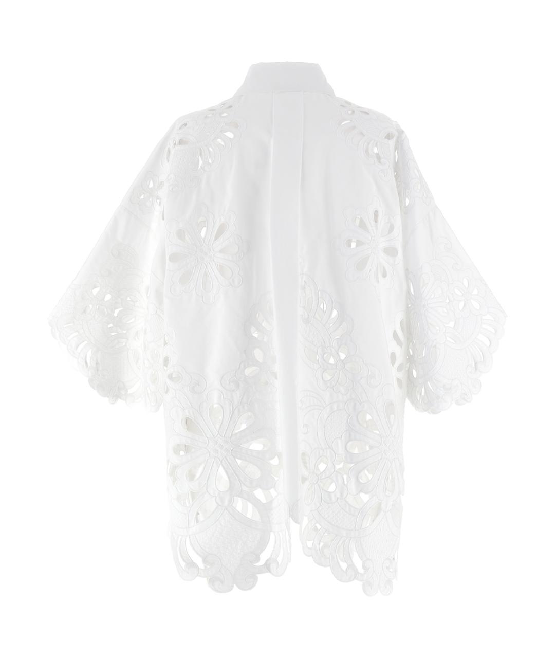DOLCE&GABBANA Белая хлопковая блузы, фото 2