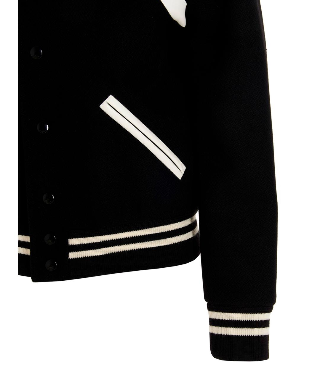 SAINT LAURENT Черная шерстяная куртка, фото 5