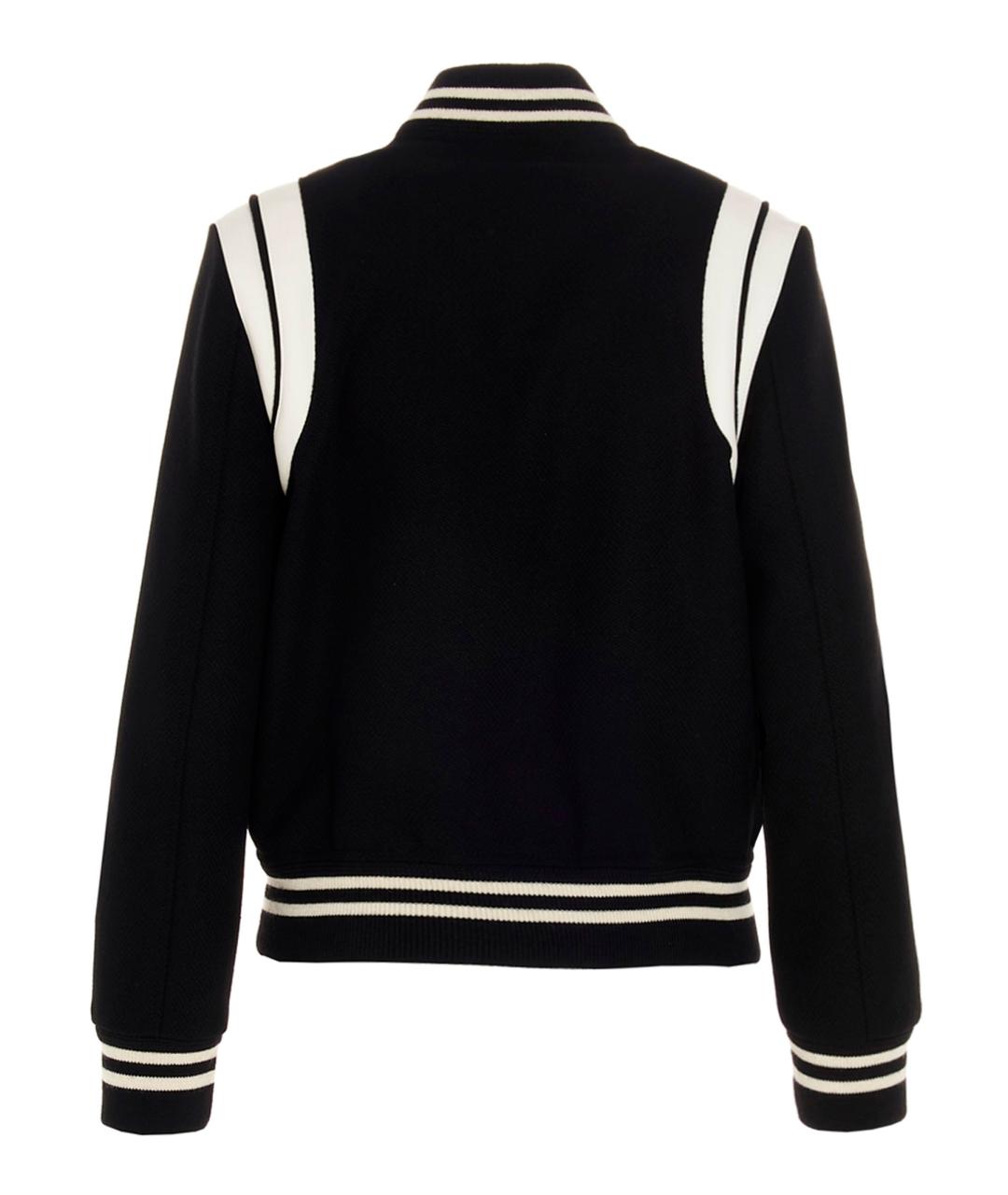 SAINT LAURENT Черная шерстяная куртка, фото 2