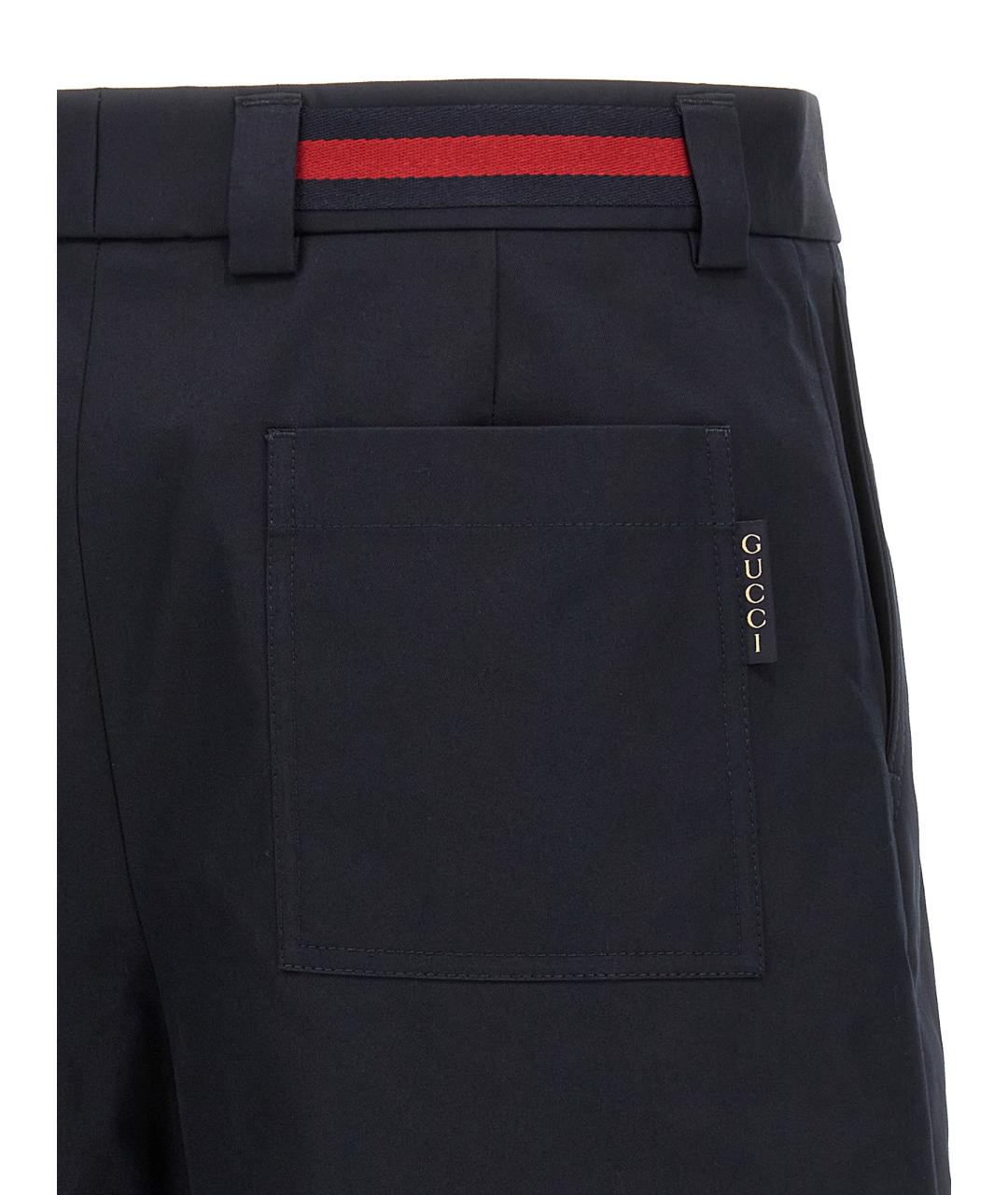 GUCCI Черные хлопковые шорты, фото 4