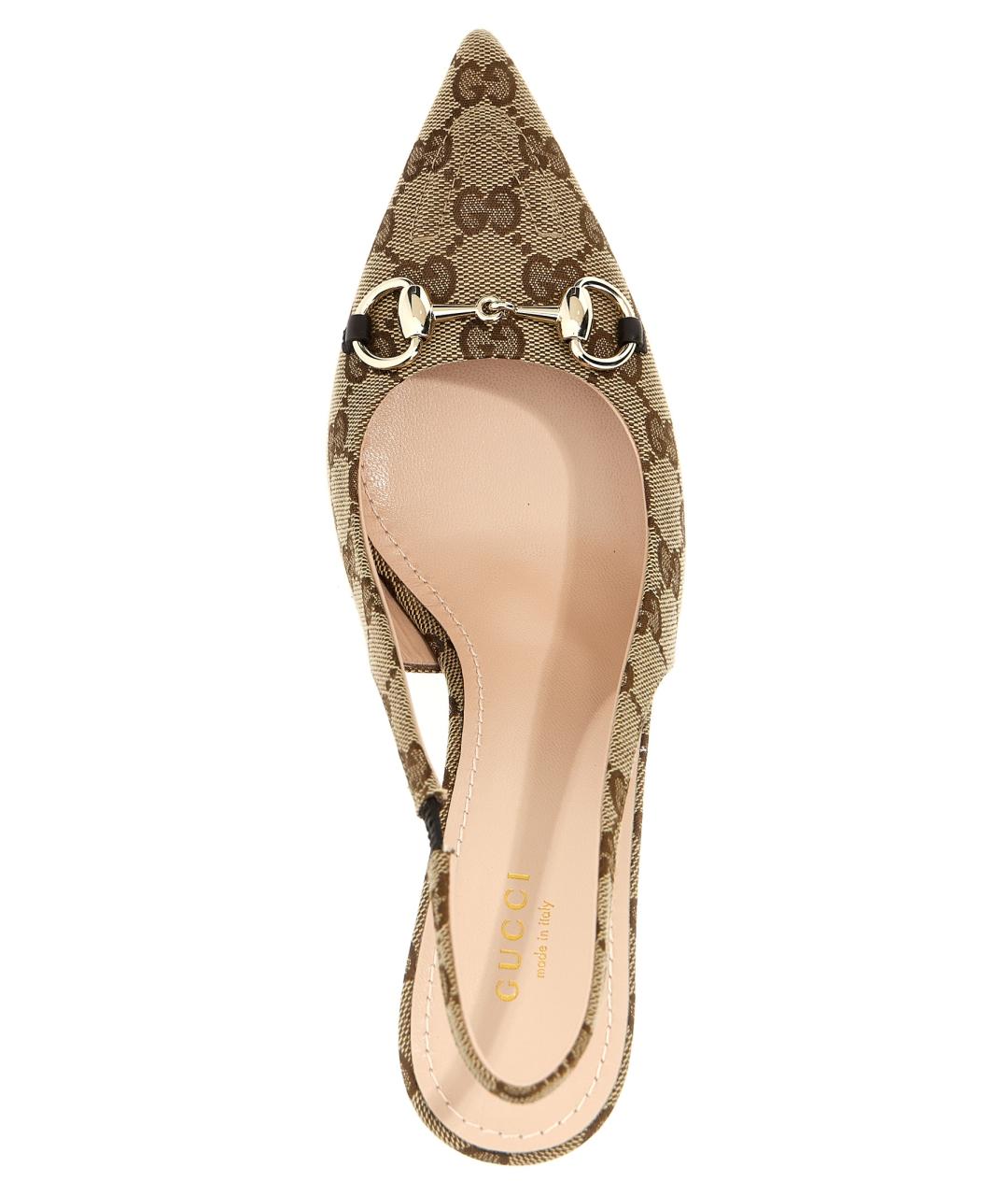 GUCCI Бежевые туфли, фото 4