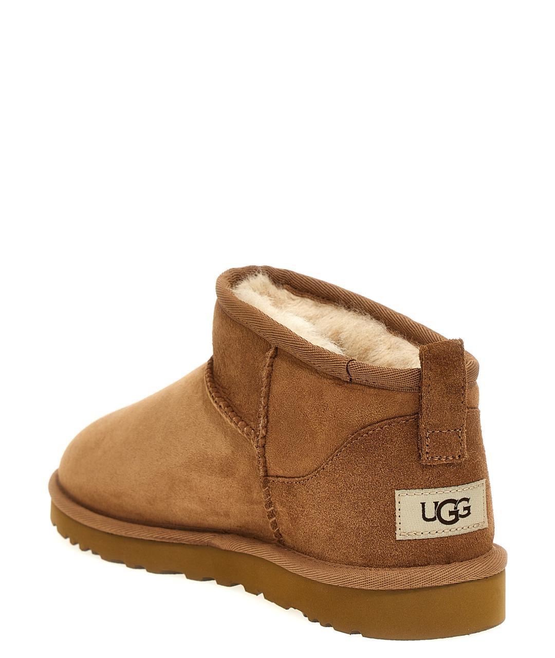 UGG AUSTRALIA Коричневые кожаные ботинки, фото 2