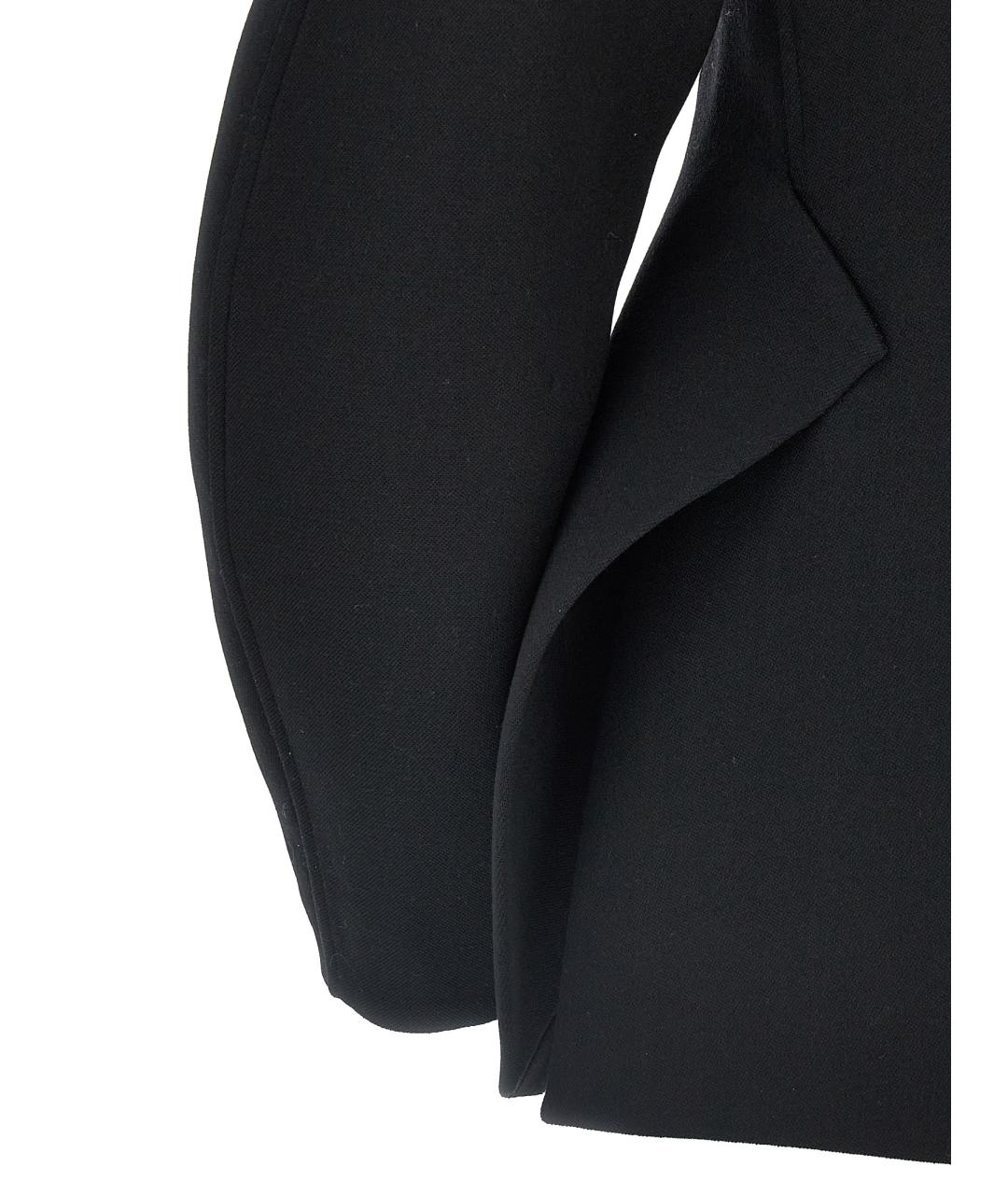 JIL SANDER Черный шерстяной жакет/пиджак, фото 4
