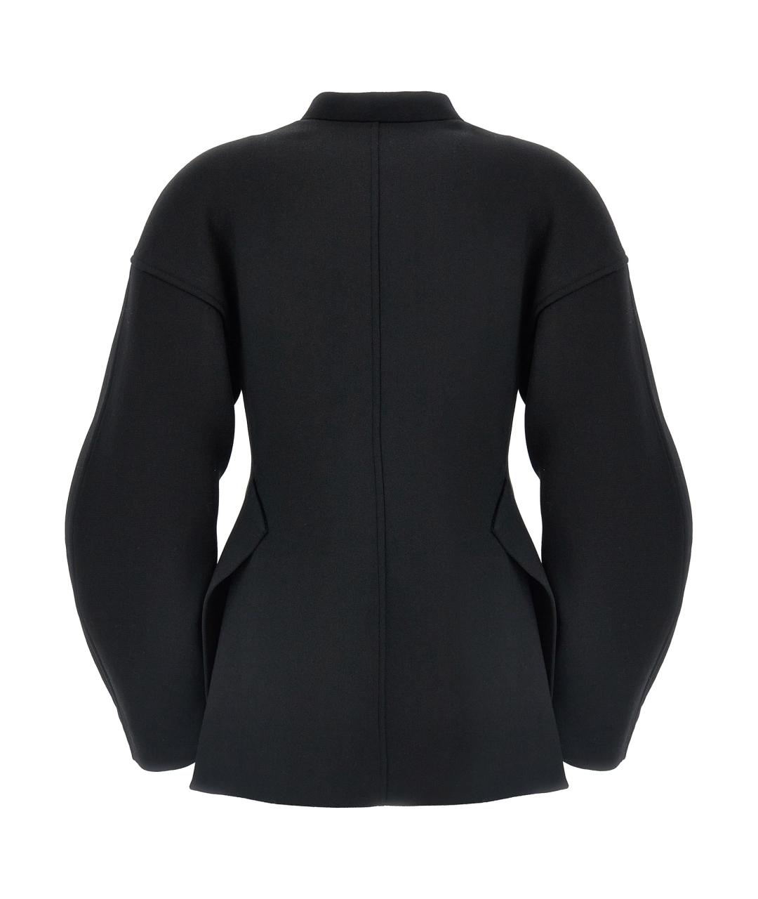 JIL SANDER Черный шерстяной жакет/пиджак, фото 2