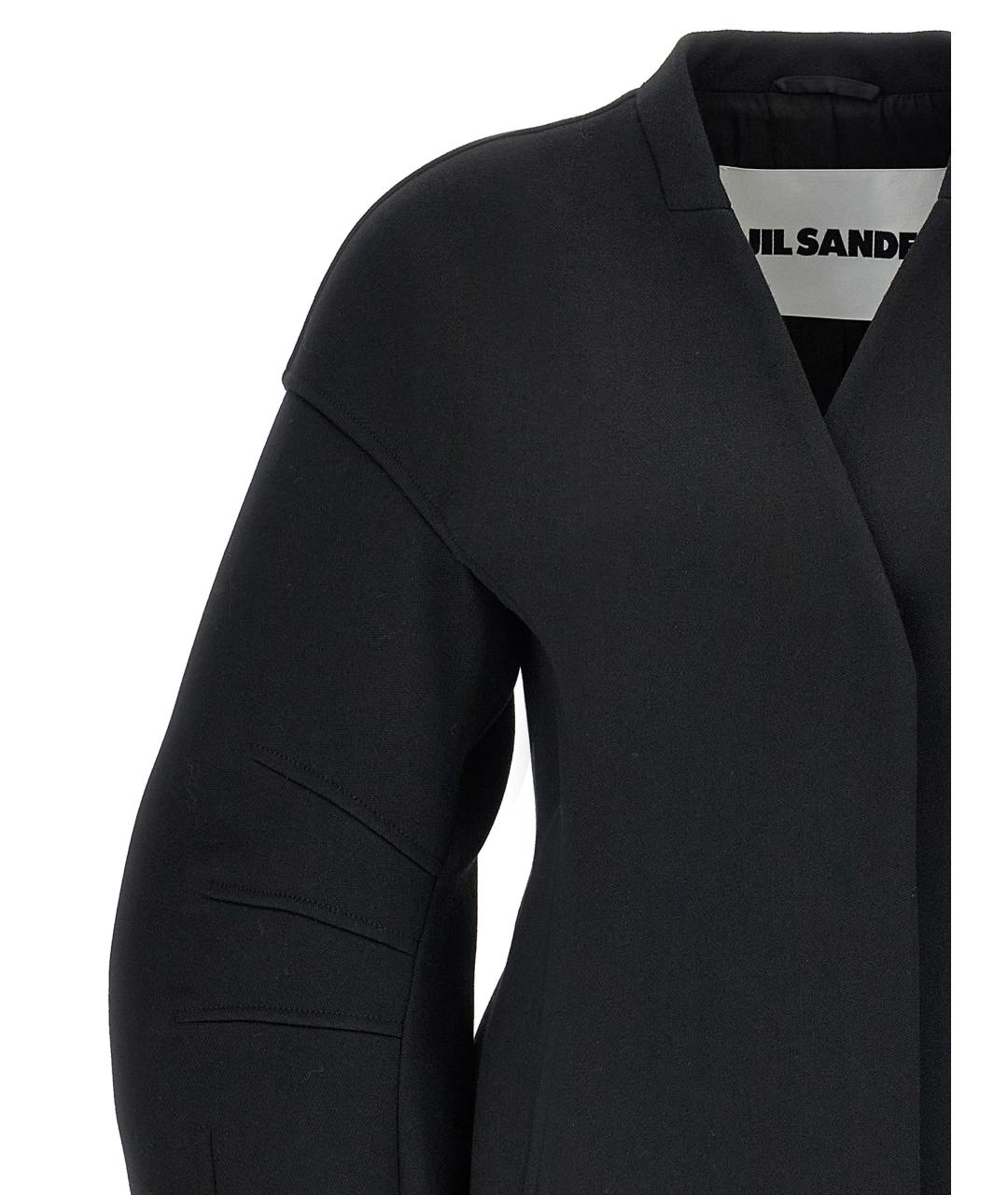 JIL SANDER Черный шерстяной жакет/пиджак, фото 3
