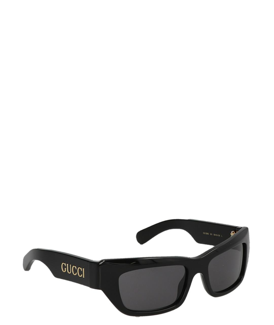 GUCCI Черные пластиковые солнцезащитные очки, фото 2