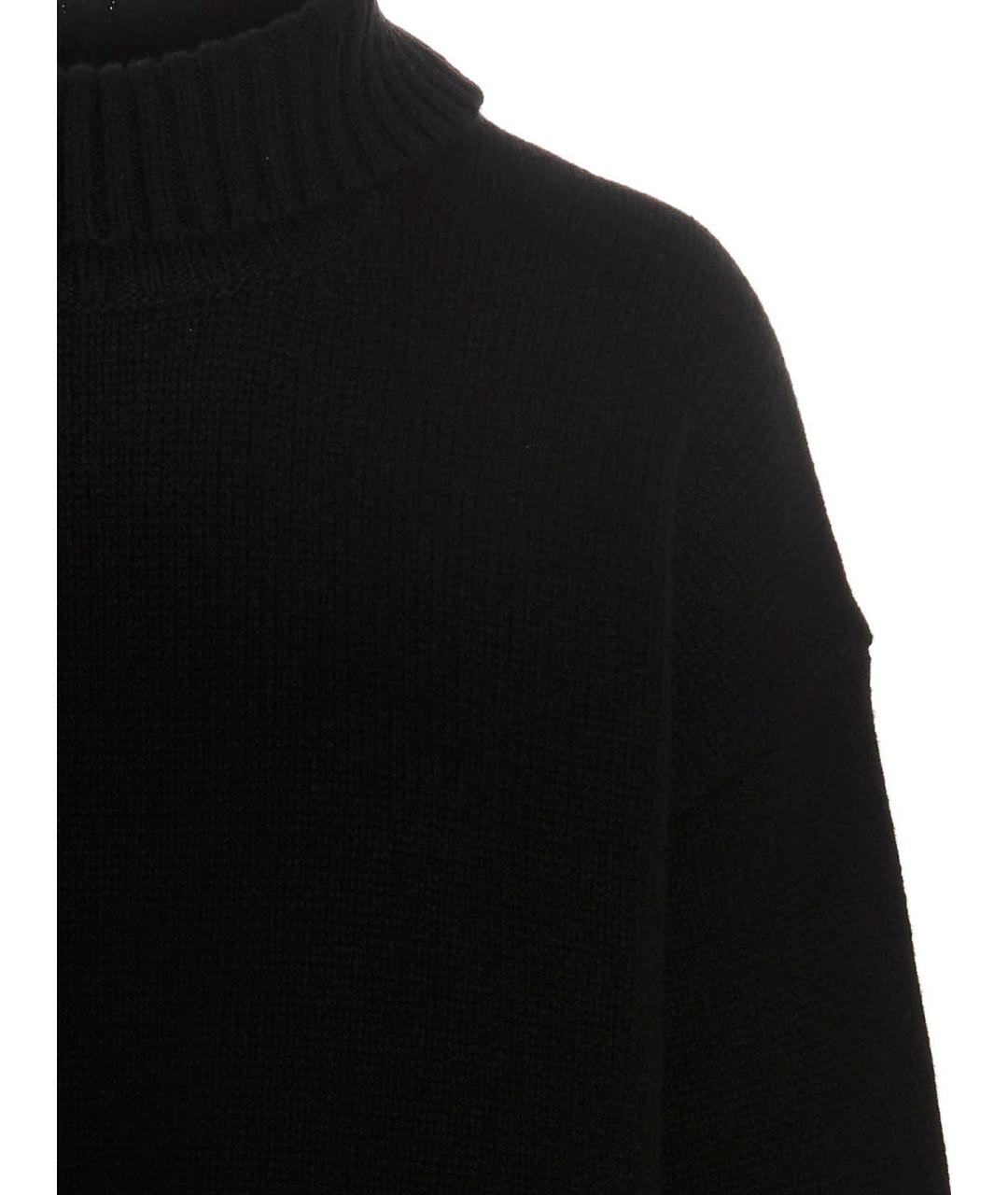 JIL SANDER Черный кашемировый джемпер / свитер, фото 3