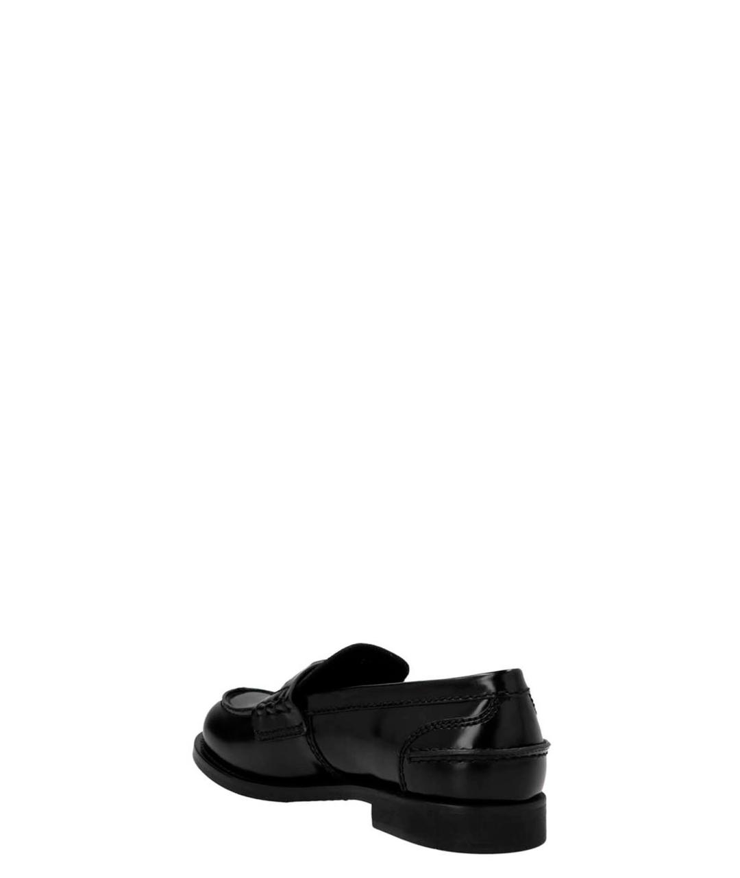 MIU MIU Черные кожаные лоферы, фото 3