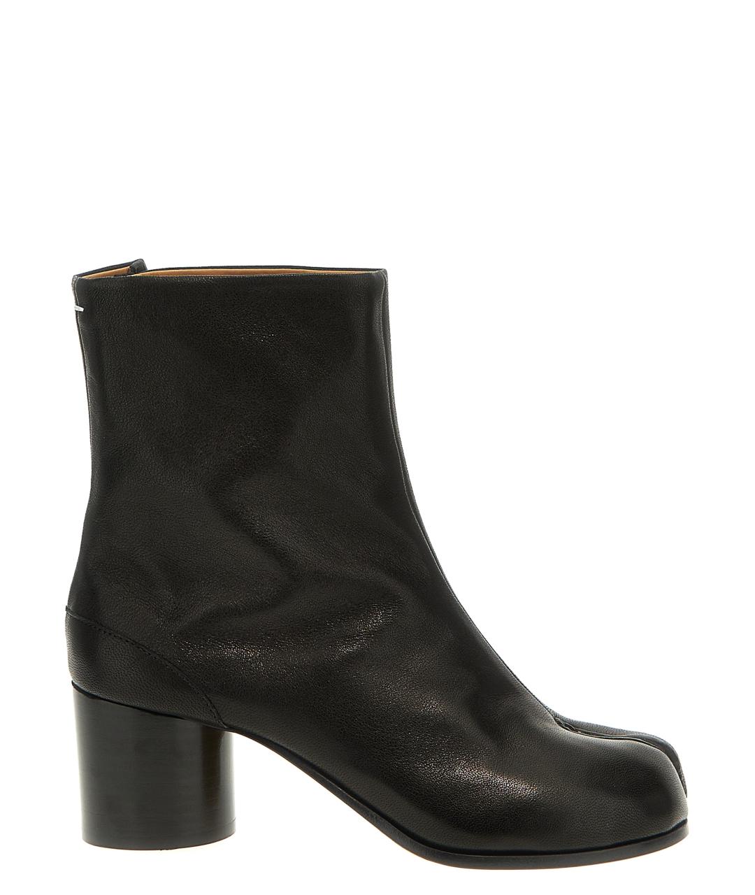 MAISON MARGIELA Черные кожаные ботильоны, фото 1