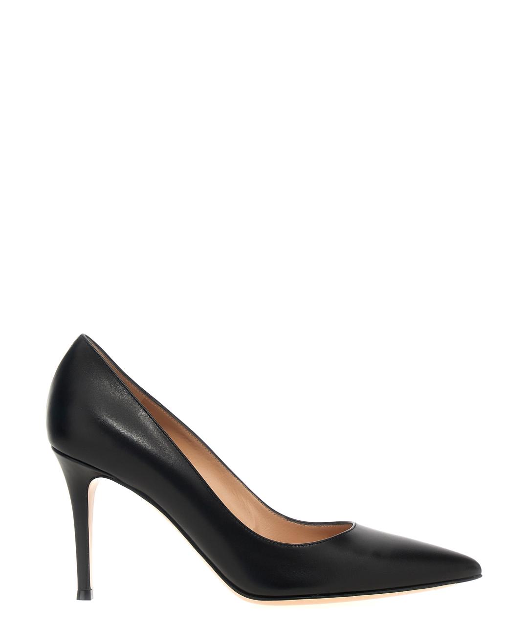 GIANVITO ROSSI Черные кожаные туфли, фото 1