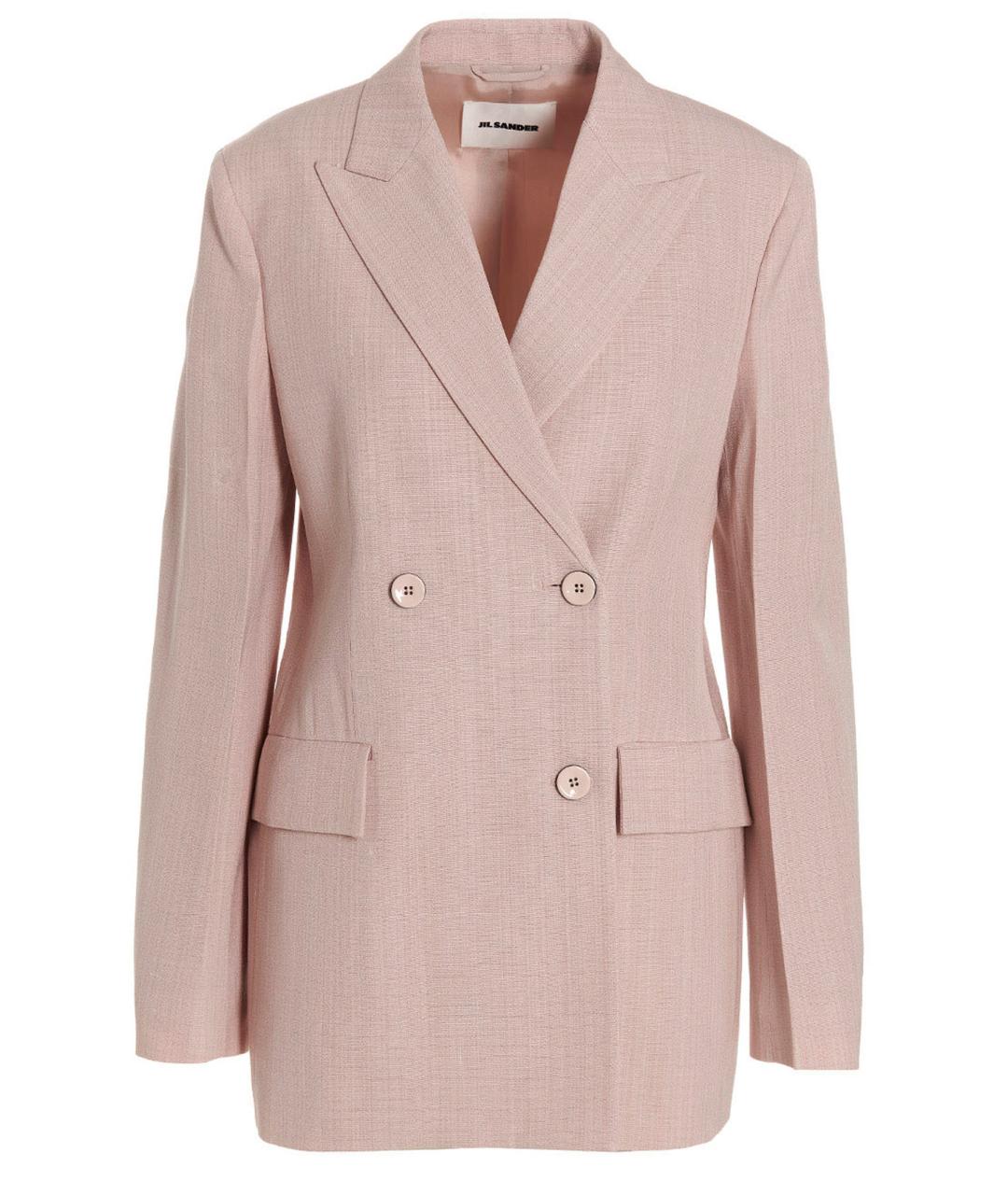 JIL SANDER Розовый вискозный жакет/пиджак, фото 1