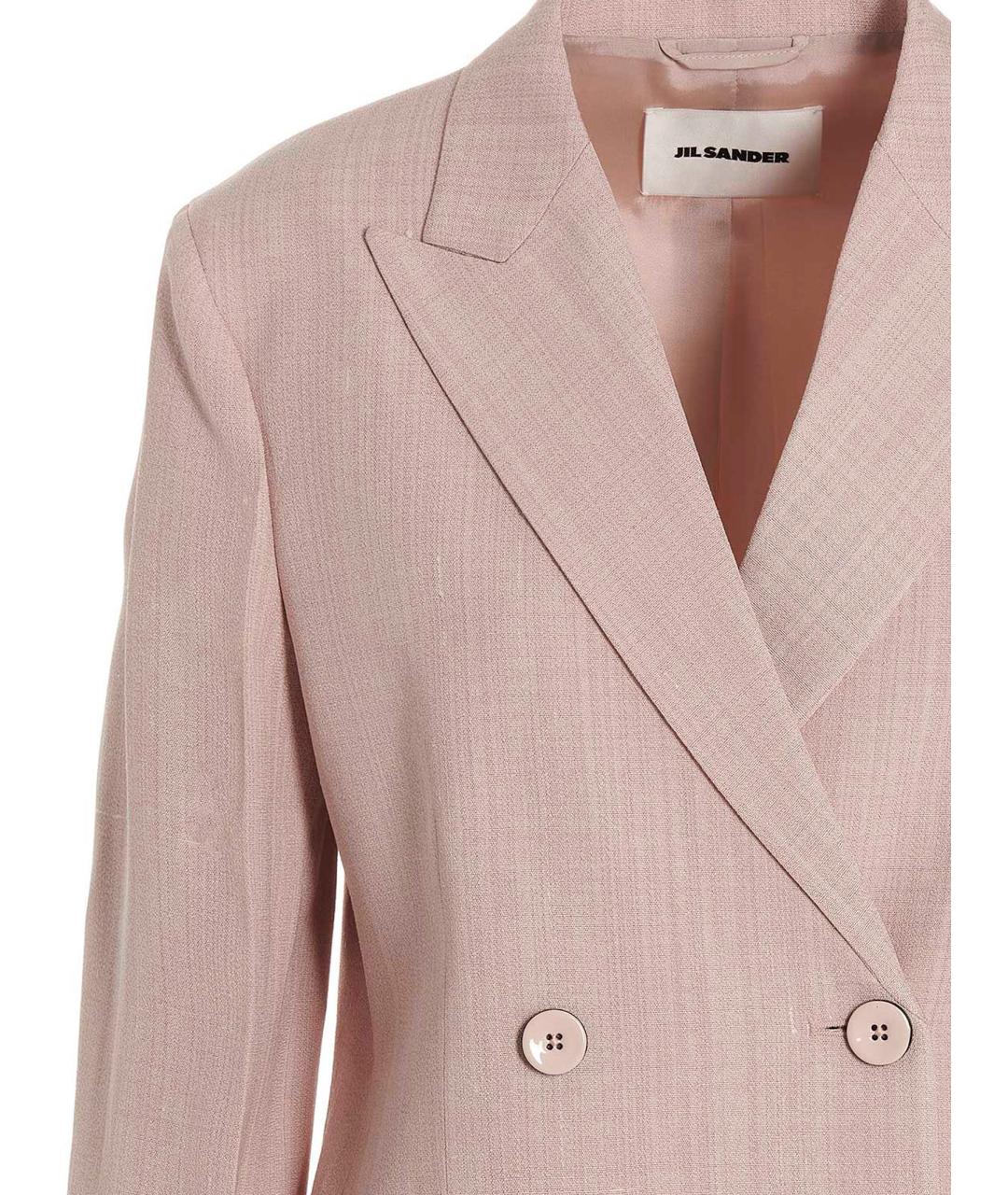 JIL SANDER Розовый вискозный жакет/пиджак, фото 3