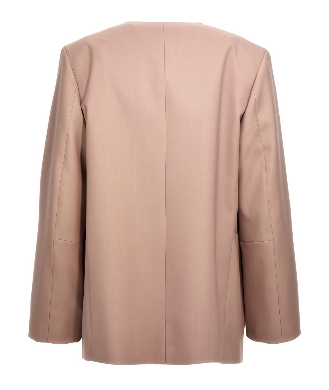 JIL SANDER Бежевый шерстяной жакет/пиджак, фото 2