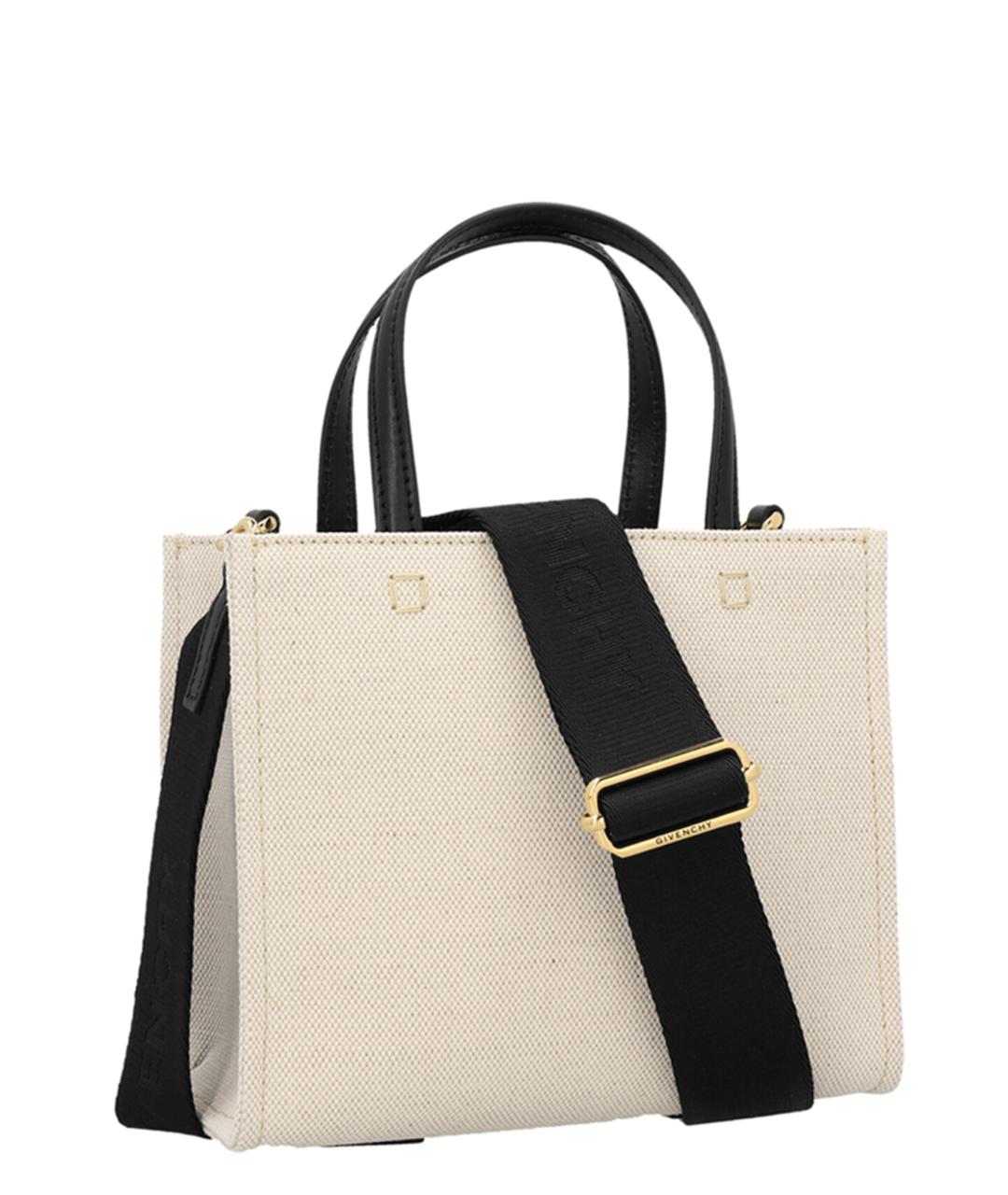 GIVENCHY Белая хлопковая сумка тоут, фото 2