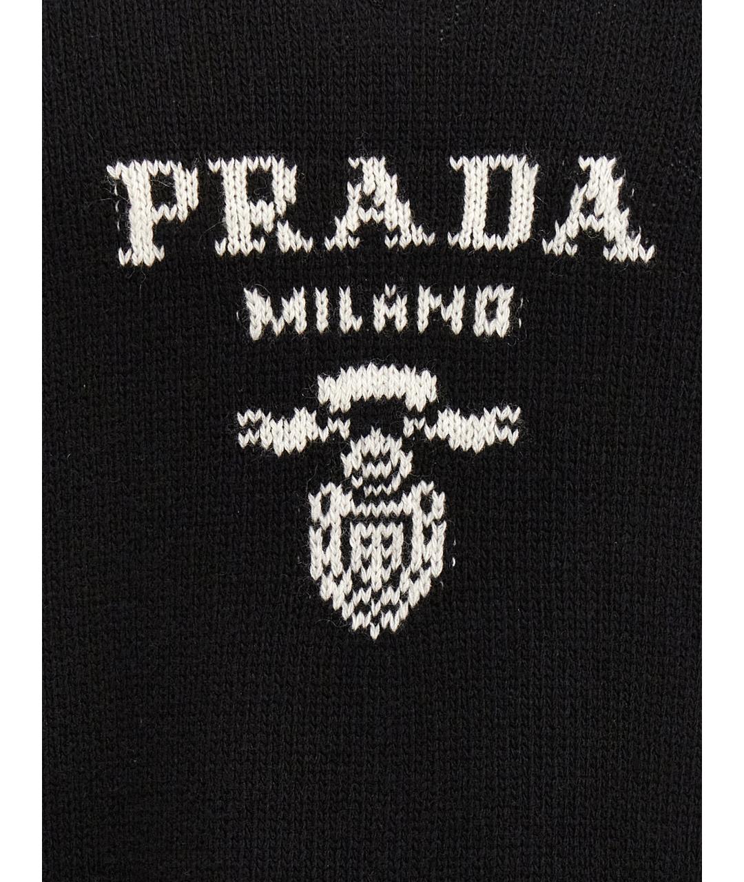 PRADA Черный кашемировый джемпер / свитер, фото 4