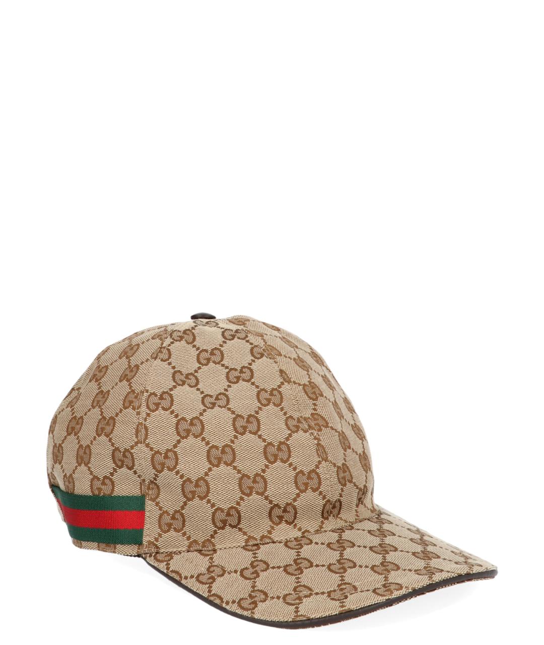 GUCCI Бежевая синтетическая кепка/бейсболка, фото 2