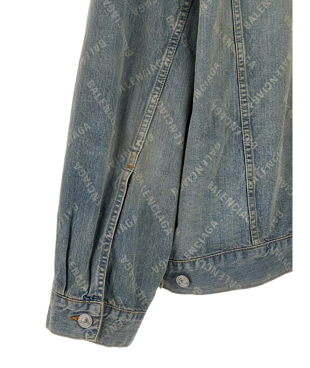 BALENCIAGA Голубая деним куртка, фото 4