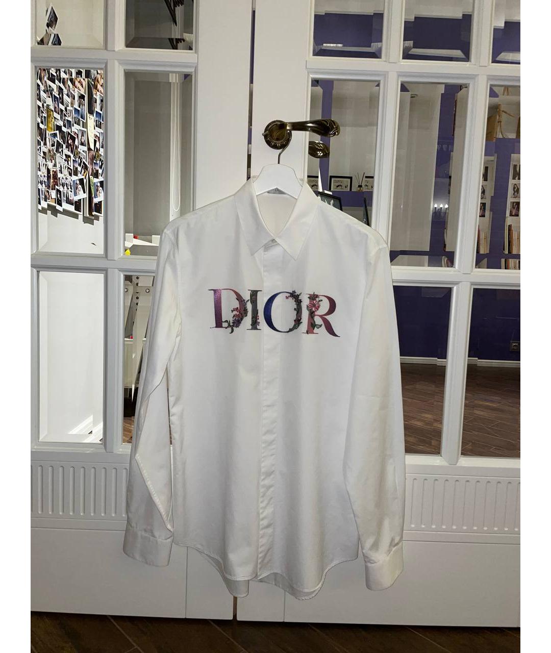 DIOR HOMME Белая хлопковая классическая рубашка, фото 3