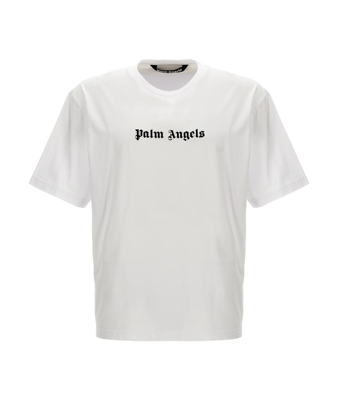 PALM ANGELS Белая хлопковая футболка, фото 1