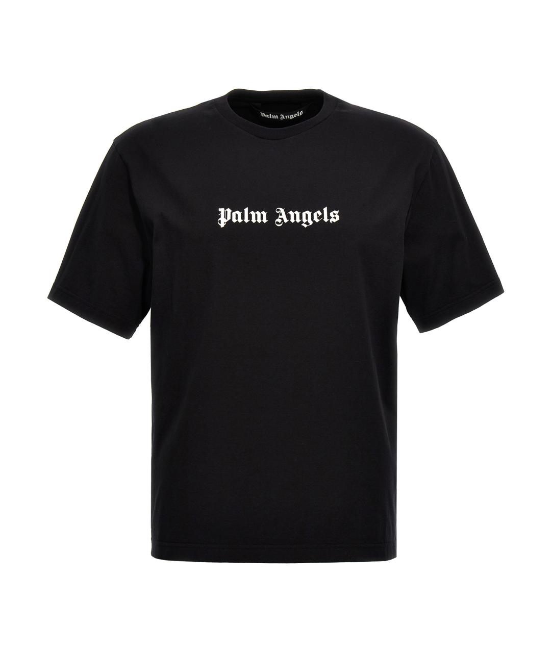 PALM ANGELS Черная хлопковая футболка, фото 1