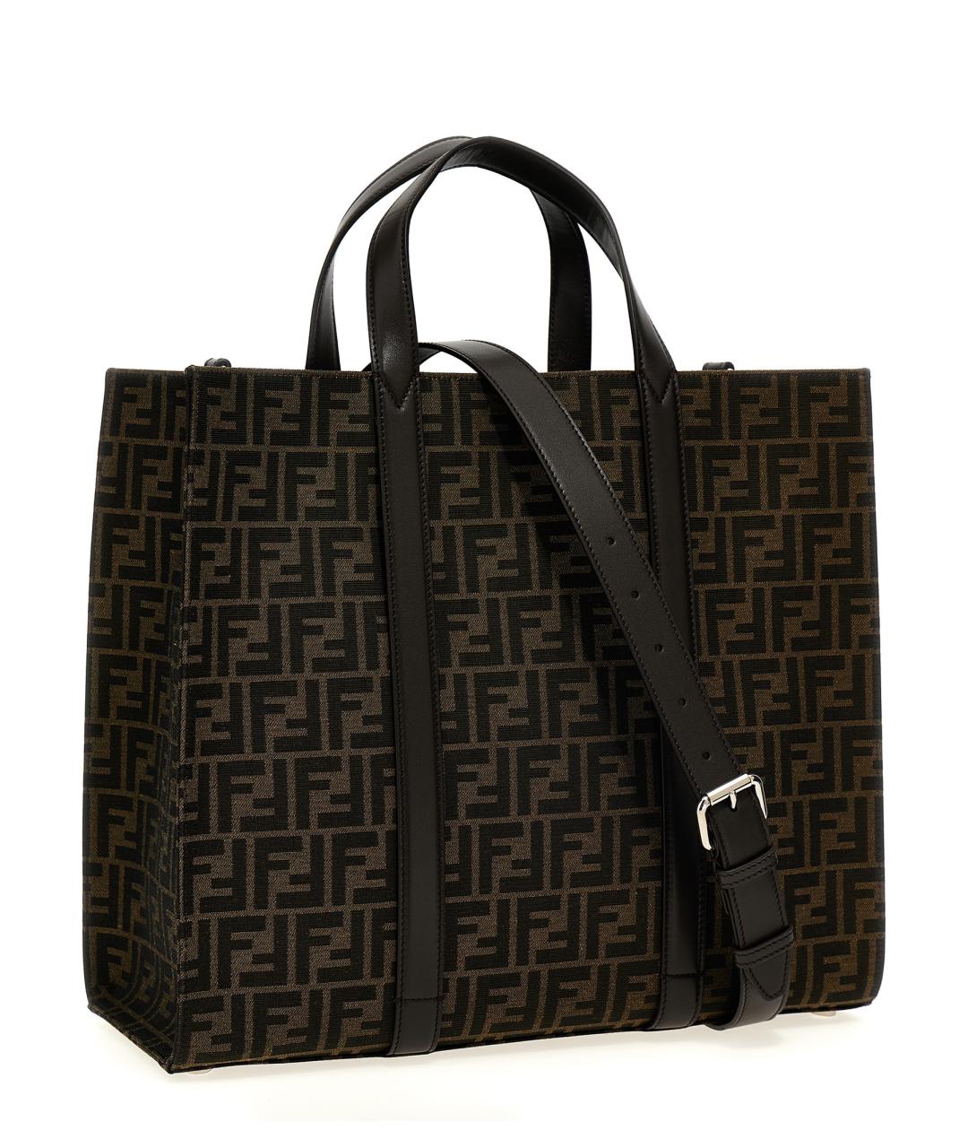FENDI Коричневая сумка тоут, фото 2