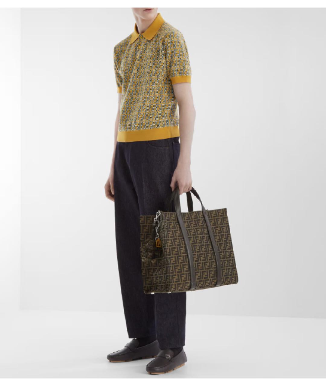 FENDI Коричневая сумка тоут, фото 5
