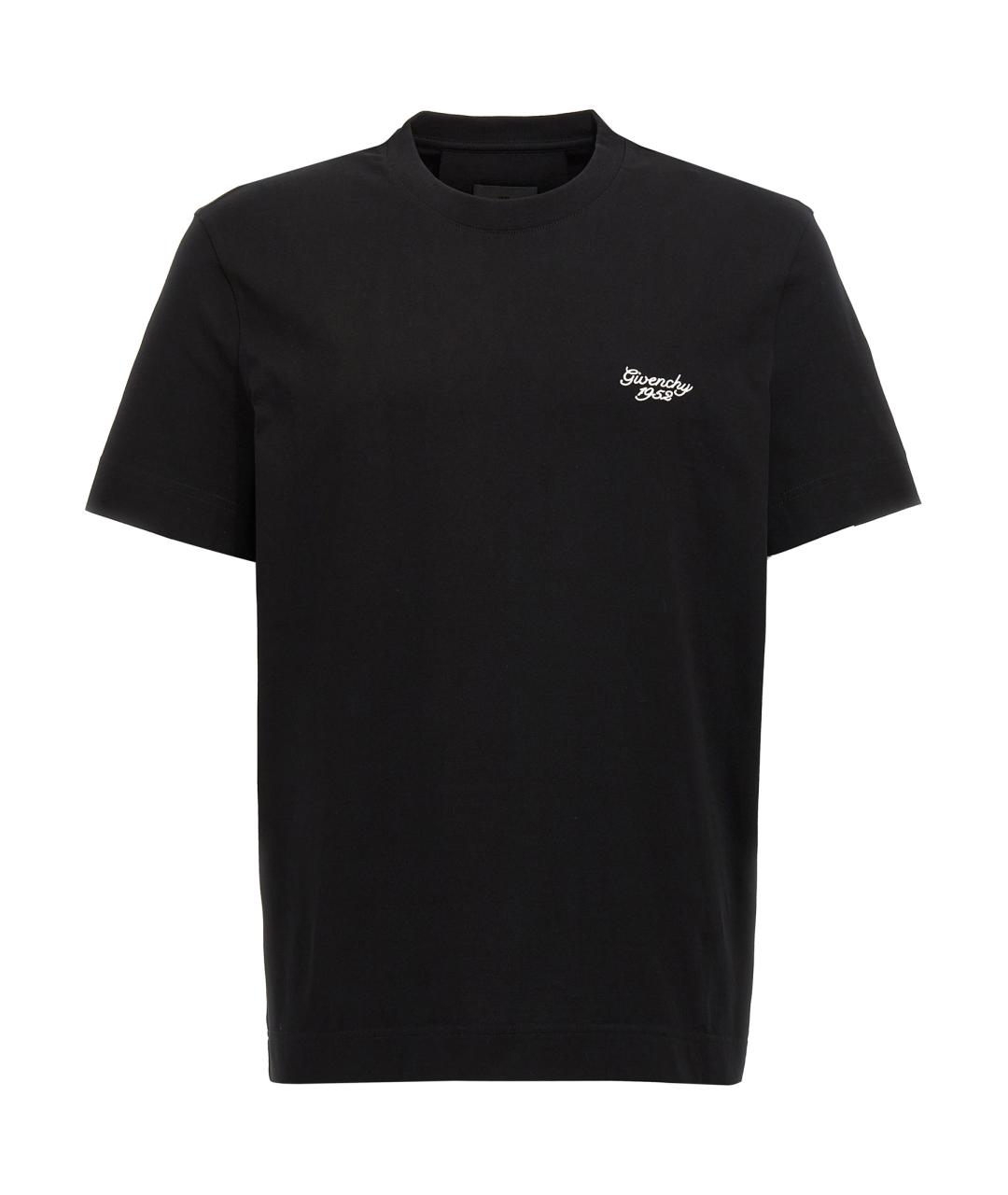 GIVENCHY Черная хлопковая футболка, фото 1