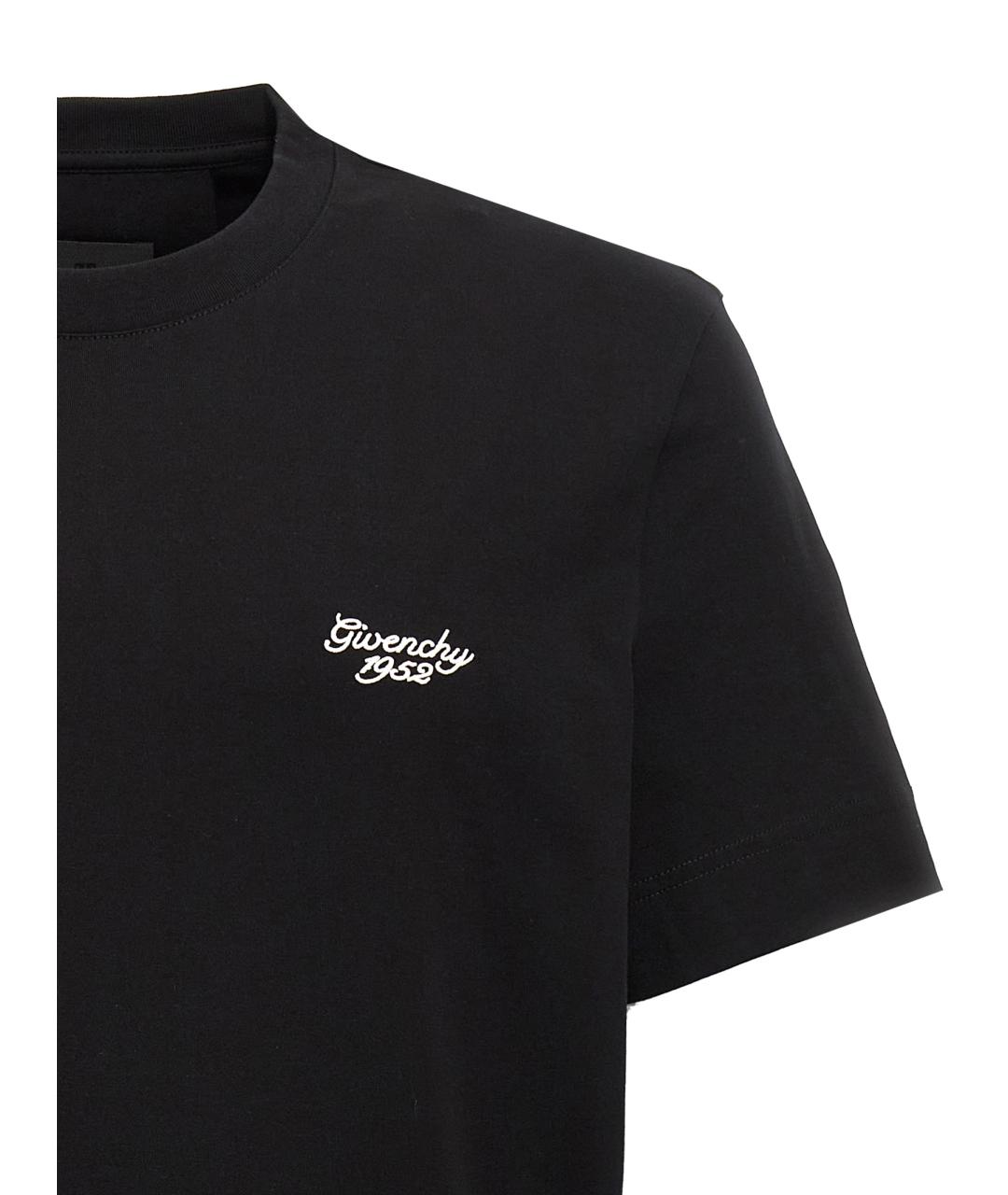 GIVENCHY Черная хлопковая футболка, фото 3