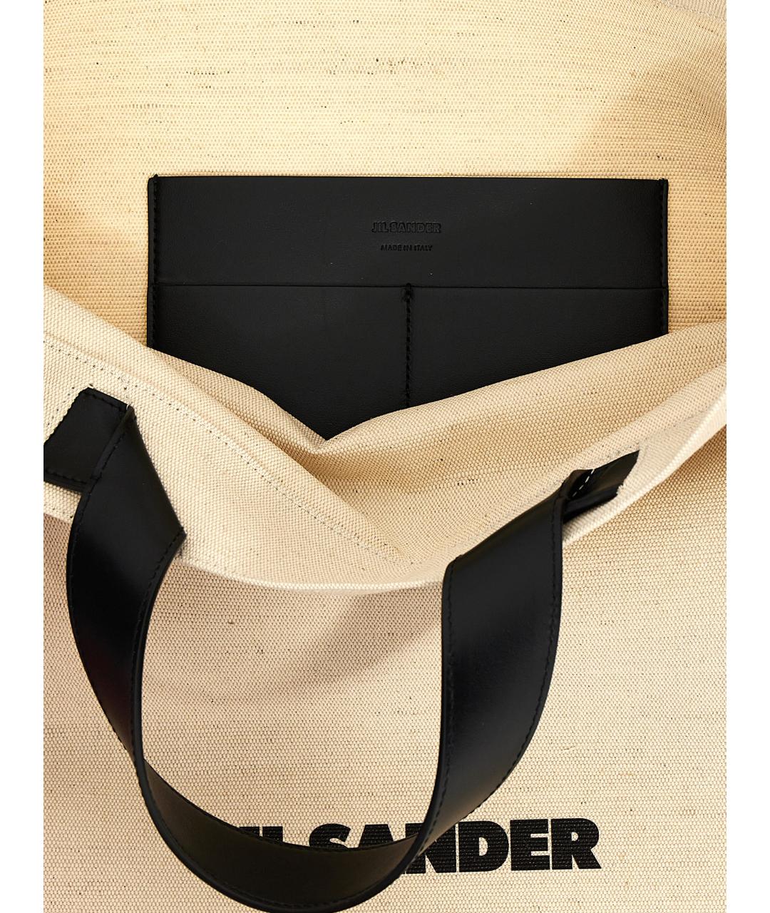 JIL SANDER Бежевая сумка тоут, фото 4