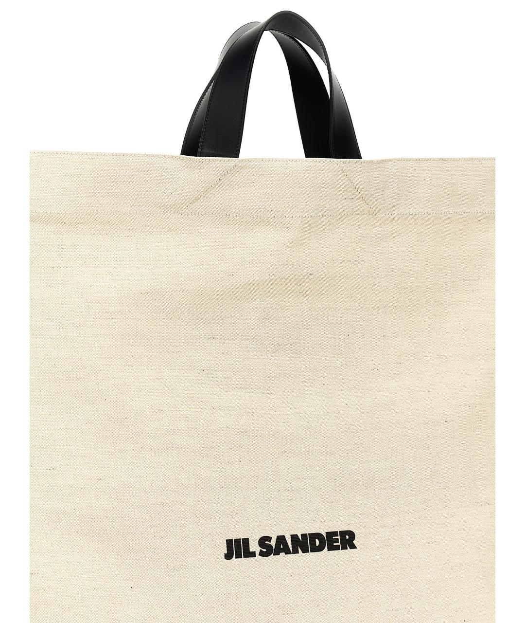 JIL SANDER Бежевая сумка тоут, фото 3