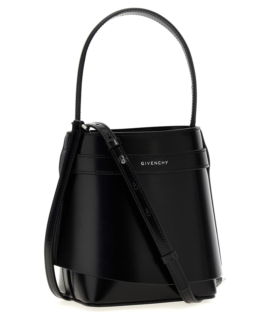 GIVENCHY Черная кожаная сумка тоут, фото 2