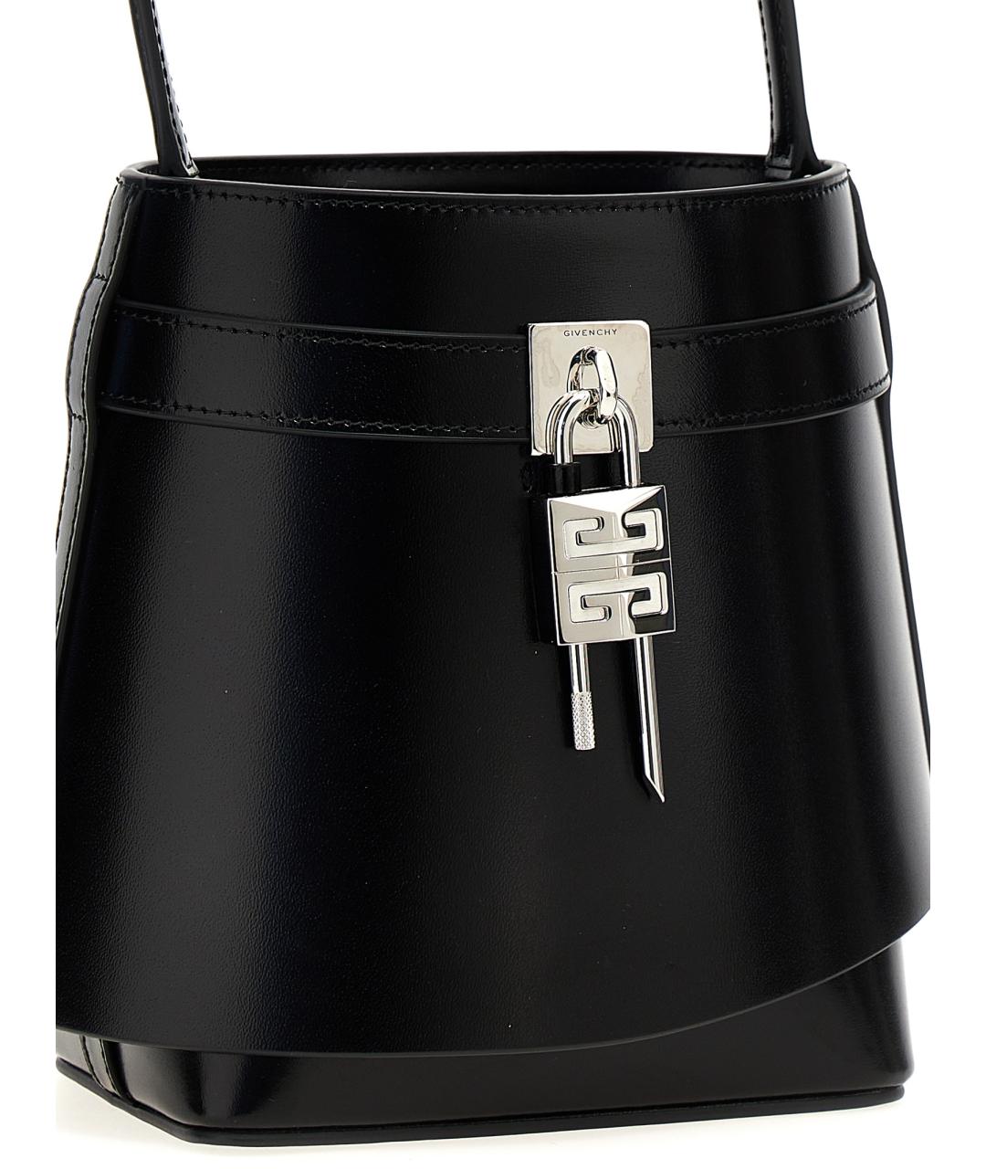 GIVENCHY Черная кожаная сумка тоут, фото 3