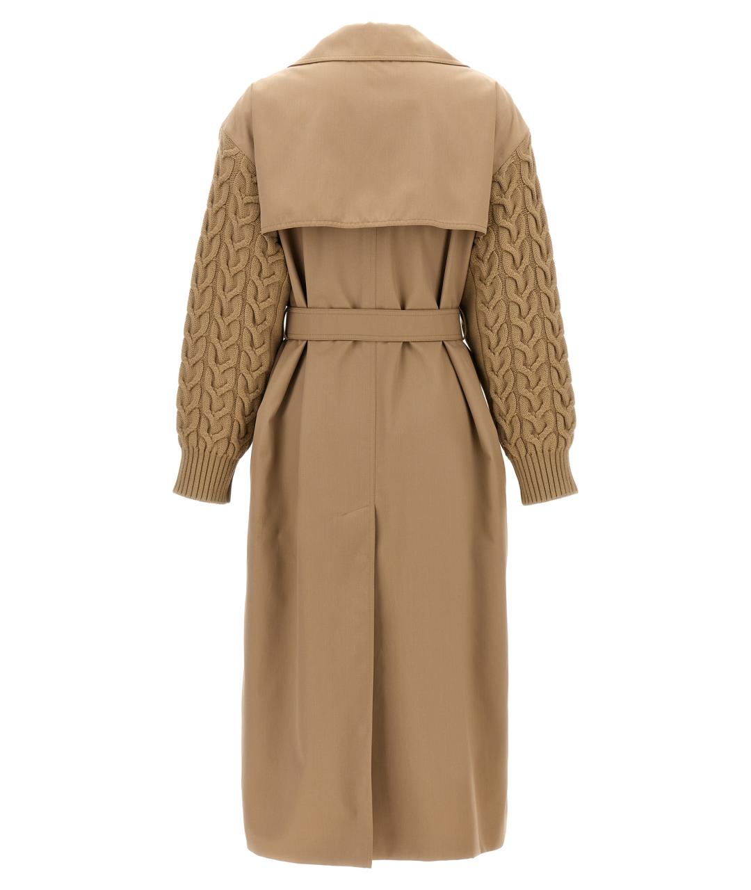 MAX MARA Бежевое шерстяное пальто, фото 3
