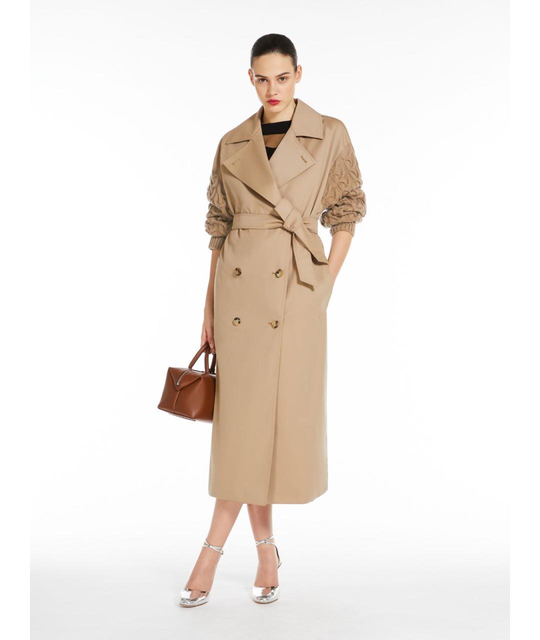 MAX MARA Бежевое шерстяное пальто, фото 6