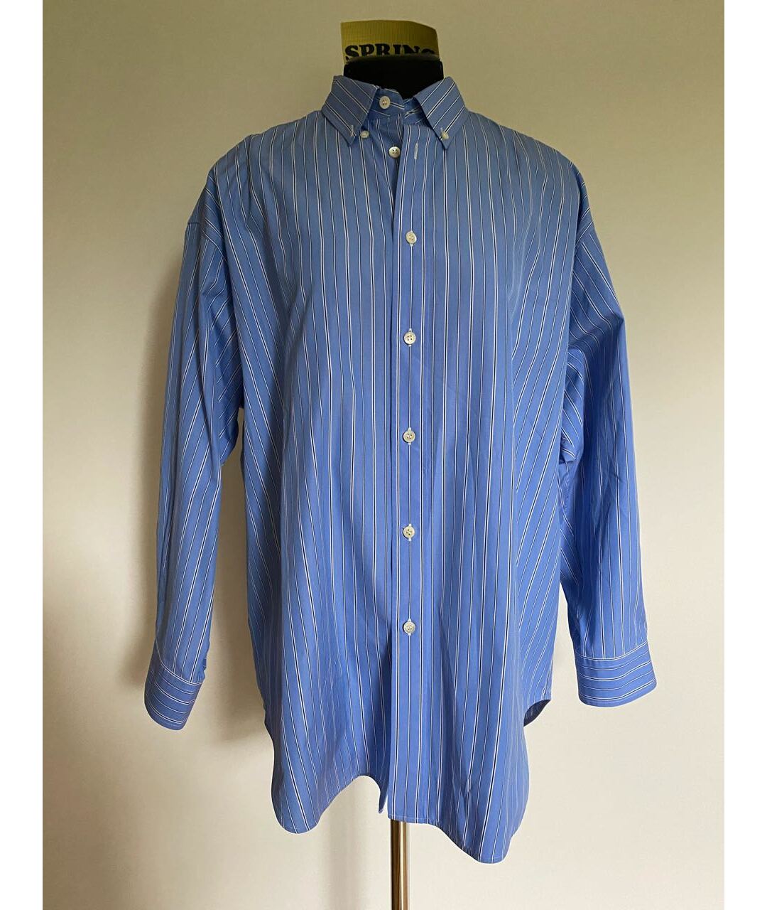 BALENCIAGA Голубая хлопковая рубашка, фото 5