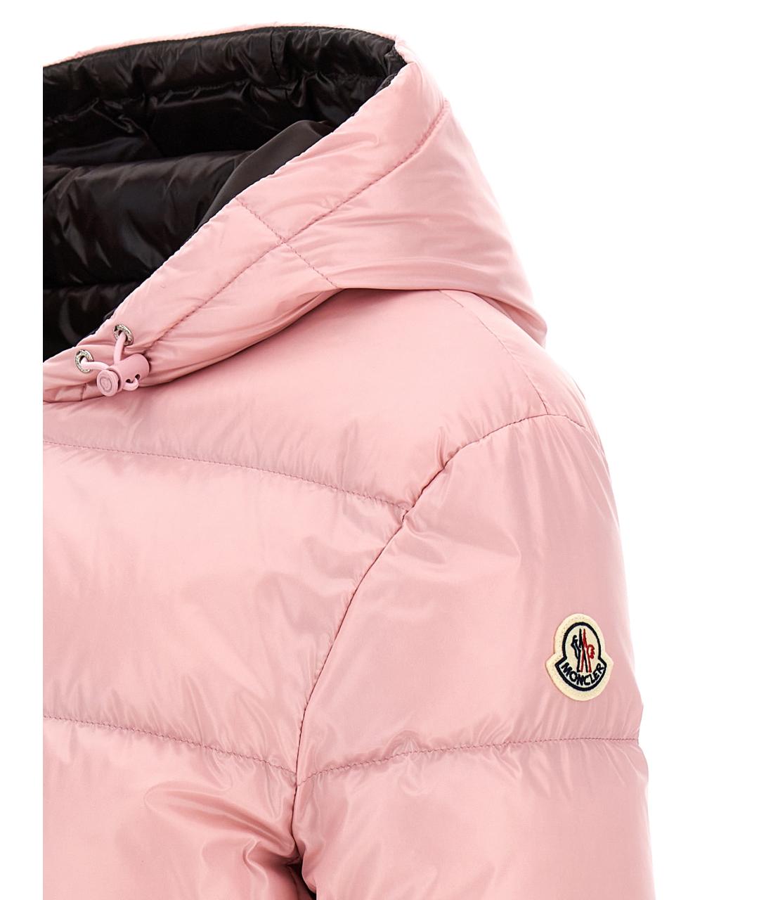 MONCLER Розовый пуховик, фото 4