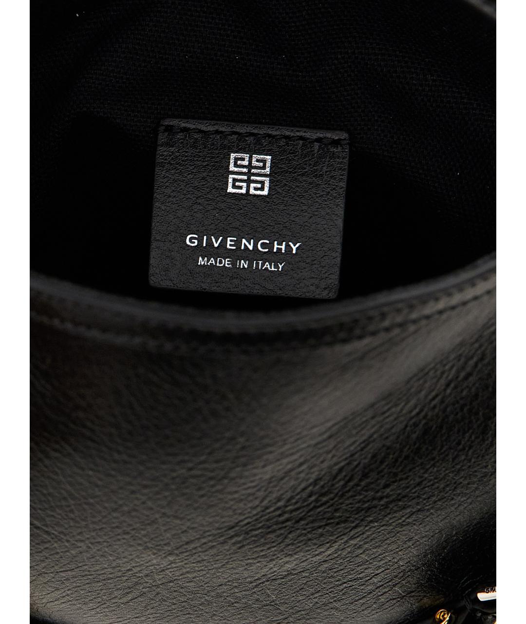 GIVENCHY Черная кожаная сумка тоут, фото 4