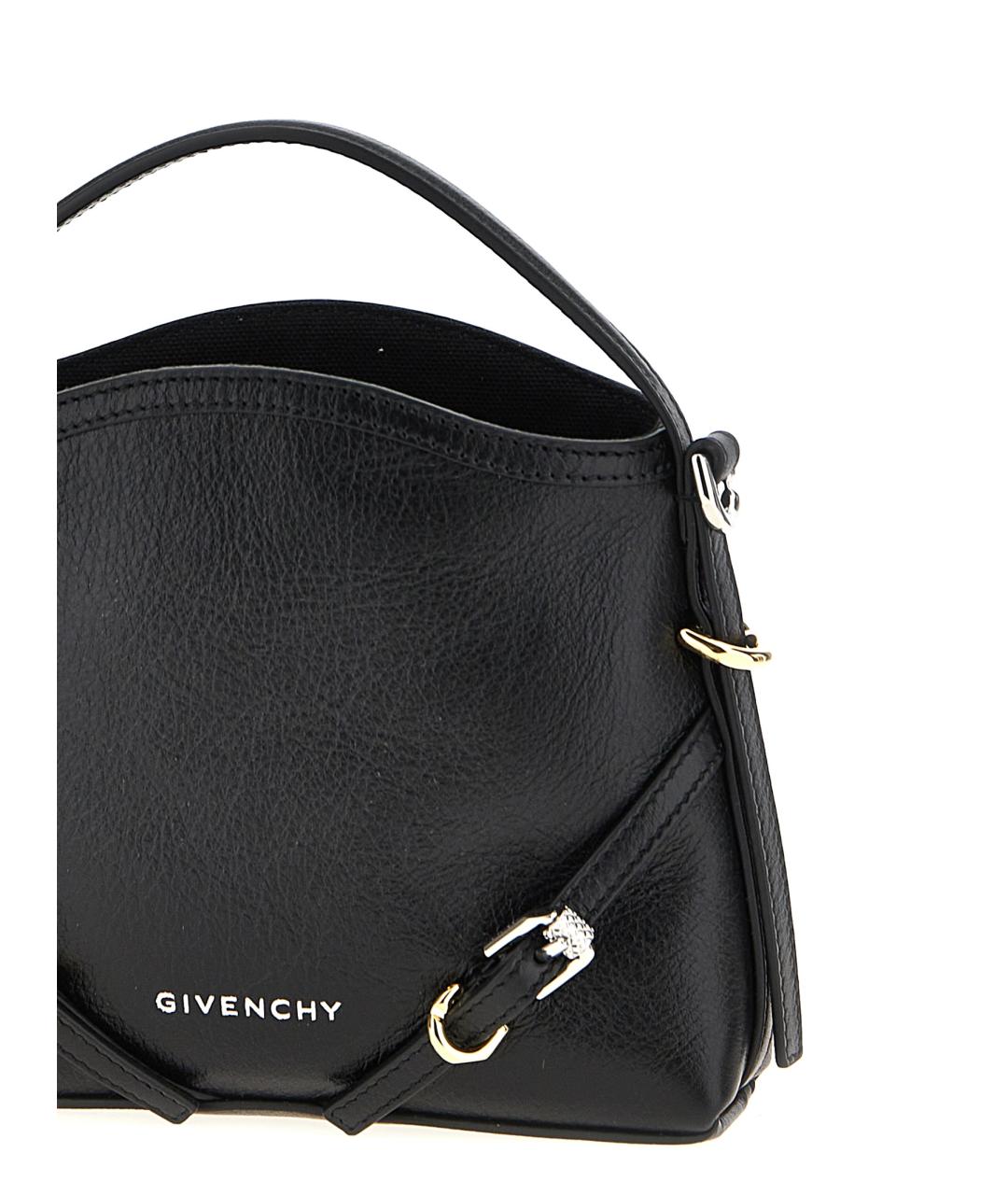 GIVENCHY Черная кожаная сумка тоут, фото 3