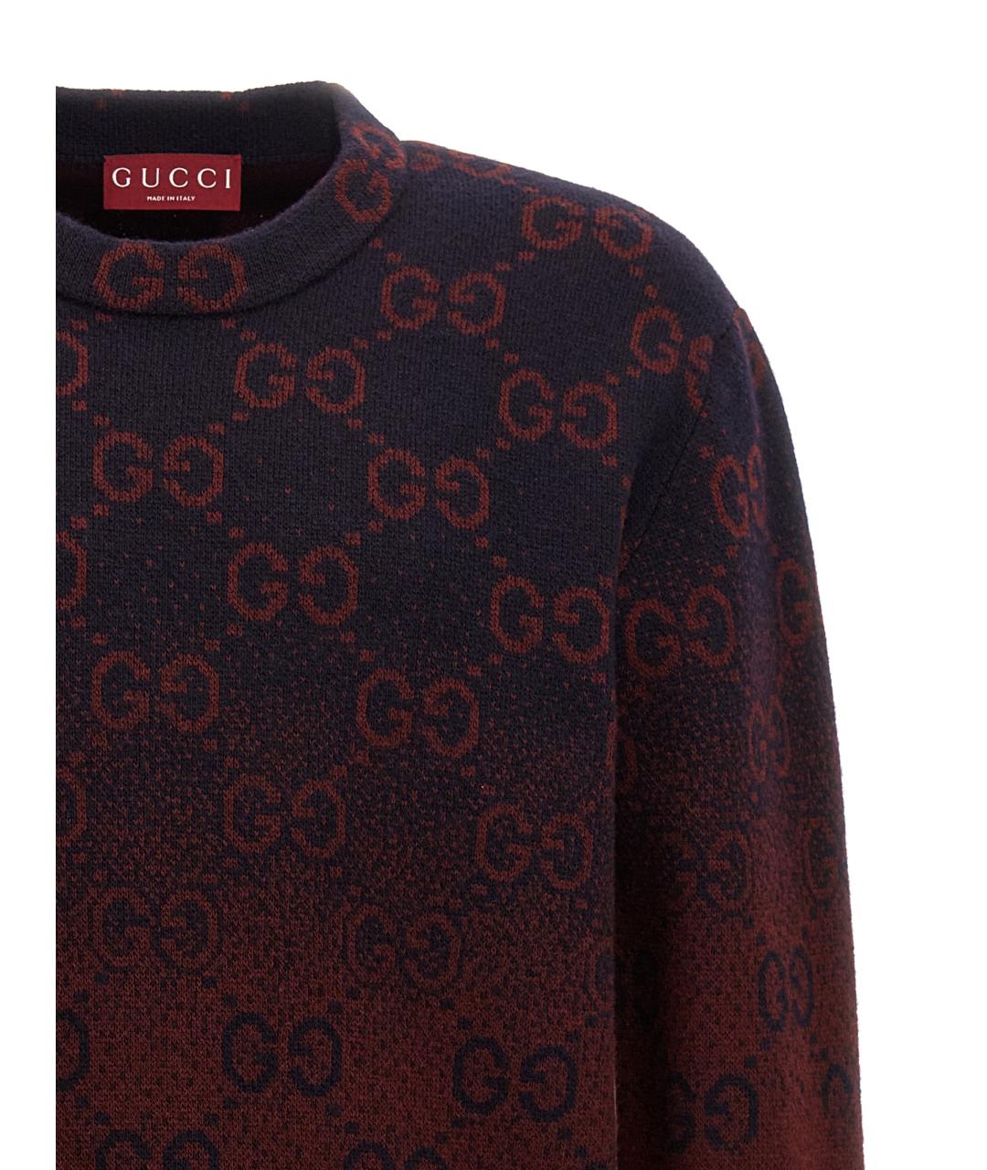 GUCCI Мульти шерстяной джемпер / свитер, фото 3