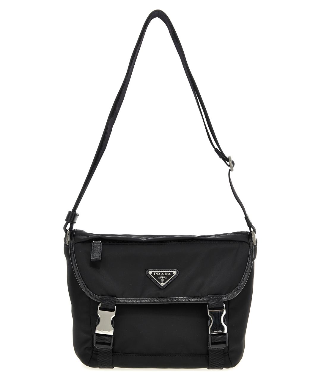 PRADA Черная синтетическая сумка на плечо, фото 1
