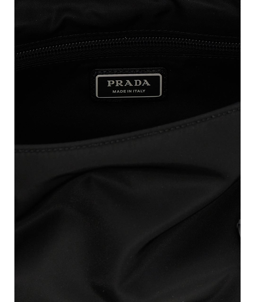 PRADA Черная синтетическая сумка на плечо, фото 4