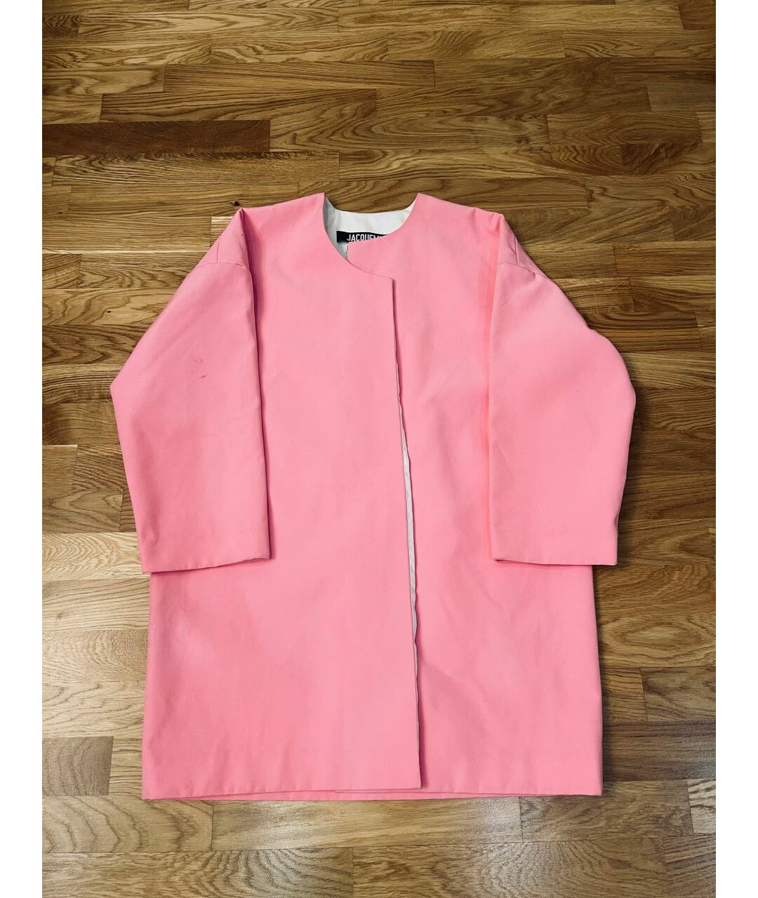 JACQUEMUS Розовый хлопко-эластановый жакет/пиджак, фото 6